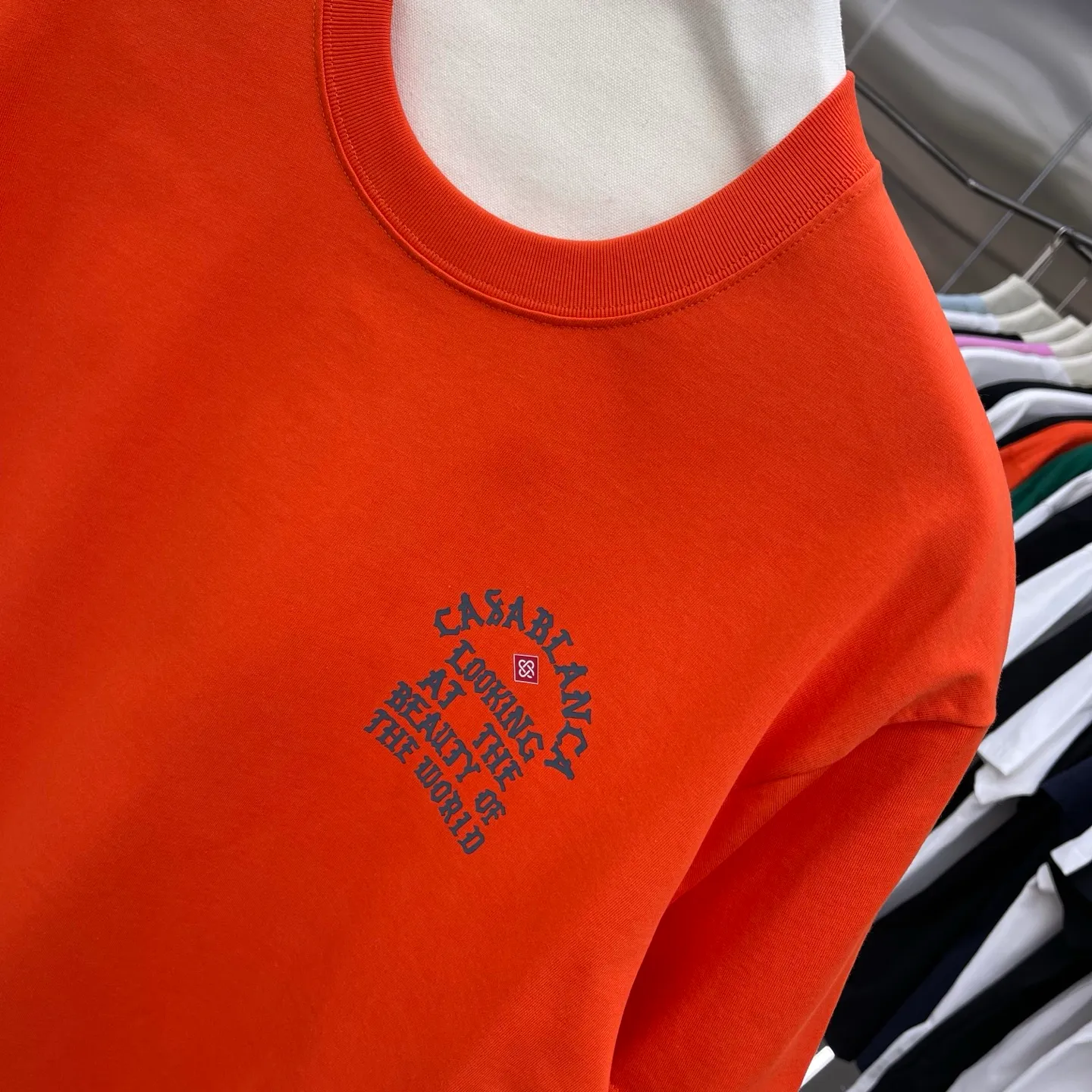 New Arrival Casablanca Classic Series T ～ ， ， 。 ， Classic ， In Stock ！ ：White Black Pink Orange （5 ） Size：S M L XL XXL